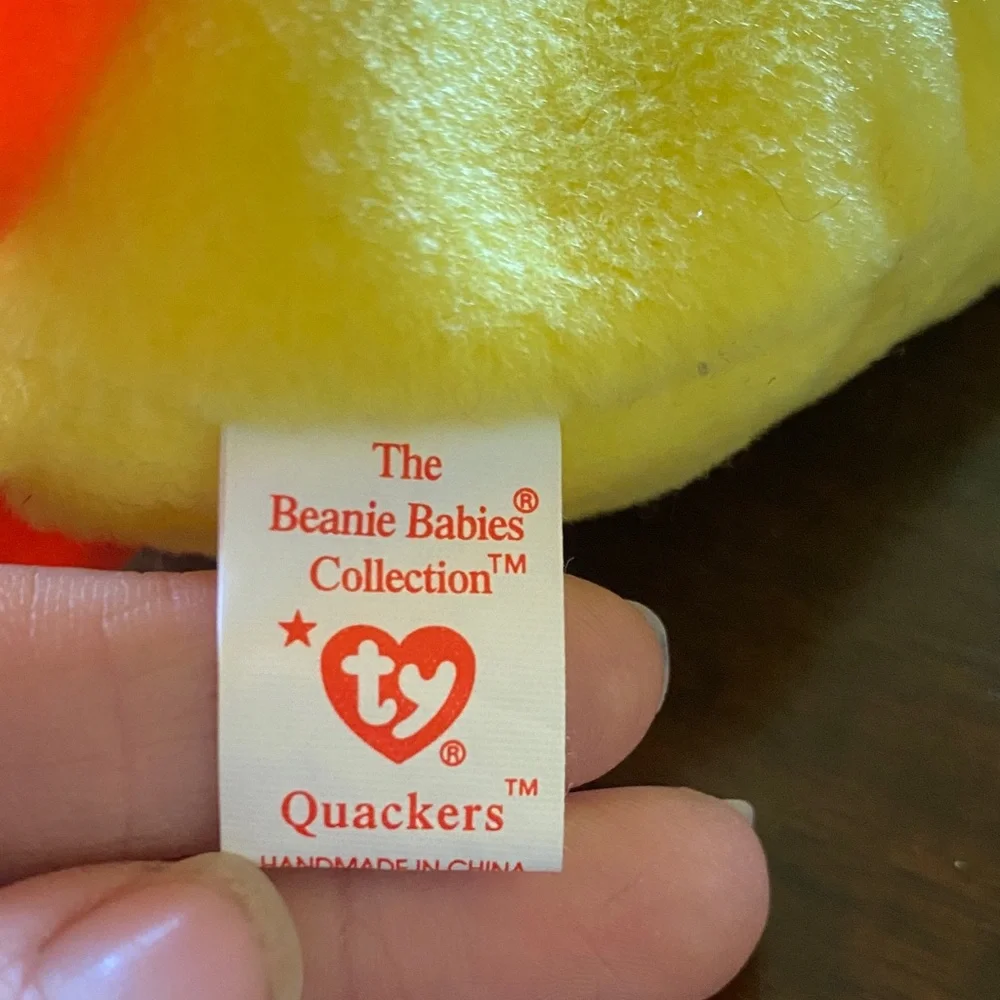 Collectible P.V.C Beanie Baby- Quackers